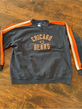 Reebok Chicago Bears Crewneck Sweatshirt - Navy & Orange
